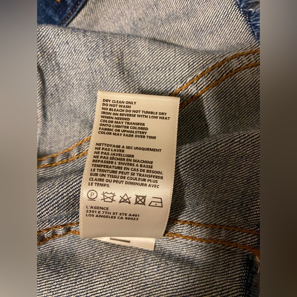 L'agence Zuma Cropped Jacket With Studded Star in Authentique Size Small - Picture 7 of 10